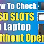 how to check ssd slot in laptop without opening